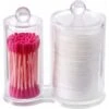 SL.GT Boîte à Coton 2 Cases Ronds Rangement Maquillage Acrylique Transparent Pour Coton Tige Et Coton 2 SL.GT Boîte à Coton 2 Cases Ronds Rangement Maquillage Acrylique Transparent Pour Coton Tige Et Coton -Wenko || Grohe || HOMCOM Soldes 59501136 1