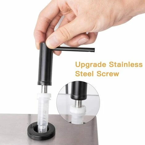 Cisea 500 Ml Distrubuteur De Savon Noir Pompe à Savon Pour Evier De Cuisine 6 Cisea 500 Ml Distrubuteur De Savon Noir Pompe à Savon Pour Evier De Cuisine – Image 4