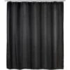 Rideau De Douche Antimoisissure, Rideau De Douche 180x200 Cm, Lavable En Machine Et Waterproof, 12 Anneaux Rideau De Douche En Plastique Blanc Inclus, 100% Polyester, 180x200 Cm, Noir - Noir -Wenko || Grohe || HOMCOM Soldes 61019431 1