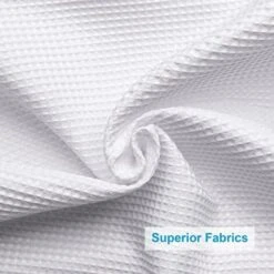 Rideau De Douche Gaufré 180x180CM,rideaux De Douche En Tissu Résistant Avec Tissage Gaufré Rideaux De Douche De Salle De Bain De Qualité Hôtelière -Wenko || Grohe || HOMCOM Soldes 61196338 4