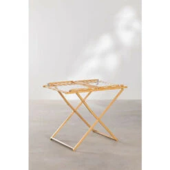 Étendoir à Linge Pliant En Bambou Koali SKLUM Marron Bois Naturel -Wenko || Grohe || HOMCOM Soldes 61422464 5