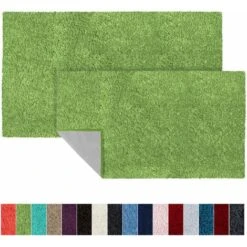 Tapis De Bain Sky Soft Polyester Citron Vert 50 X 60 Cm