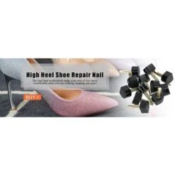 60Pcs Clou Talon Caoutchouc Anti-dérapant Talons Set 5 Différents Taille Conseils De Réparation Pour Femmes Chaussures Talons Hauts Talon Chaussures Accessoires -Wenko || Grohe || HOMCOM Soldes 63645217 3