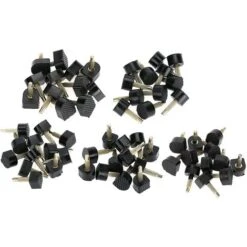 60Pcs Clou Talon Caoutchouc Anti-dérapant Talons Set 5 Différents Taille Conseils De Réparation Pour Femmes Chaussures Talons Hauts Talon Chaussures Accessoires -Wenko || Grohe || HOMCOM Soldes 63645217 5