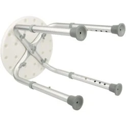 Tabouret De Douche, Chaise De Douche Pour Personnes âgées Et Handicapées, Siege De Douche Réglable En Hauteur, Embouts Anti-Glisse, Léger, Blanc -Wenko || Grohe || HOMCOM Soldes 65615387 3