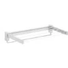 WENKO Séchoir Linge Mural Butterfly, étendoir Mural Pliable Gain De Place, Usage Intérieur, Longueur étendage 3,5m, Acier Chromé, 70x36x10,5 Cm, Brillant - Blanc -Wenko || Grohe || HOMCOM Soldes 6578234 1
