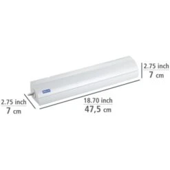 WENKO Séchoir Mural Intérieur Et Extérieur, Etendoir à Linge Extensible Jusqu'à 4.2m, Plastique, 7x7x47,5 Cm, Blanc -Wenko || Grohe || HOMCOM Soldes 6579393 5