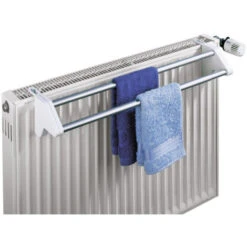 WENKO Etendoir Radiateur Twin, Séchoir à Linge Radiateur, Longueur D'étendoir 110 Cm, Aluminium, 60x13x11,5 Cm, Gris -Wenko || Grohe || HOMCOM Soldes 6580335 5