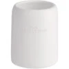 WENKO Gobelet Salle De Bain, Porte Brosse à Dent, The Collection, Polyrésine, Ø 8x10 Cm, Blanc -Wenko || Grohe || HOMCOM Soldes 6580495 1