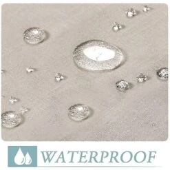 1pc Rideaux En Lin D'extérieur Pour Cour Imperméables, Auto-adhésifs Amovibles, Naturels (52 95 ) -Wenko || Grohe || HOMCOM Soldes 66025640 4