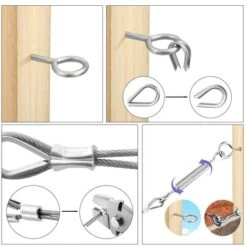 Solde- AGILITY, Corde En Acier Inoxydable à Suspendre Kit,50M Cable Métallique,kit Palissage Plantes Grimpantes,Câble Métallique Pour Garde Corps Escalier - 5 -Wenko || Grohe || HOMCOM Soldes 66074313 3