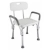 40 X 34 X 41-53cm Banc Médical Chaise Salle De Bain En Alliage D'aluminium Pour Douche De Sécurité Avec Dos & Poignée Blanc -Wenko || Grohe || HOMCOM Soldes 66377079 1