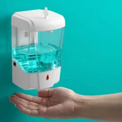 Distributeur Savon Mural,700ML Distributeur De Savon Automatique à Capteur Infrarouge Mural,Distributeur Gel Hydroalcoolique Pour Bains Appropriée,Cuisines,Hôtel,Restaurant… -Wenko || Grohe || HOMCOM Soldes 66555370 5