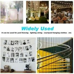 Câble Acier Inoxydable,Corde En Acier Inoxydable à Suspendre,File A Linge Extérieur,Corde à Linge Acier Exterieur,Câble Métallique Extérieur,Corde à Linge (30M) -Wenko || Grohe || HOMCOM Soldes 67594797 5