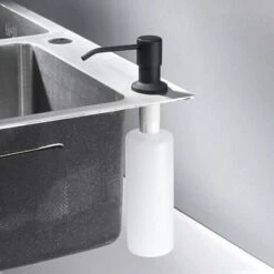 RHAFAYRE 500 Ml Distrubuteur De Savon Noir Pompe à Savon Pour Evier De Cuisine -Wenko || Grohe || HOMCOM Soldes 67643758 4