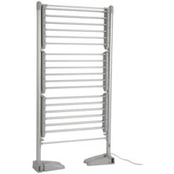 Mazda Energy - Séchoir / étendoir à Linge électrique Chauffant Pliable - 300W - Tubes En Aluminium - Voltage 220-240V -Wenko || Grohe || HOMCOM Soldes 68572390 3