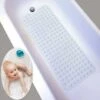 GP Tapis De Bain, Baignoire Mat, Sécurité Anti Glisse, Antibactérien Doté Solides Ventouses, 100 X 40cm Extra Long, Durable (Transparent) -Wenko || Grohe || HOMCOM Soldes 69014455 1