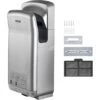 VEVOR Sèche-Mains Automatique à Air Pulsé 2000W ABS Grande Vitesse HEPA Argent 2 VEVOR Sèche-Mains Automatique à Air Pulsé 2000W ABS Grande Vitesse HEPA Argent -Wenko || Grohe || HOMCOM Soldes 69342594 1