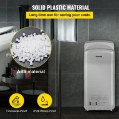 VEVOR Sèche-Mains Automatique à Air Pulsé 2000W ABS Grande Vitesse HEPA Argent 11 VEVOR Sèche-Mains Automatique à Air Pulsé 2000W ABS Grande Vitesse HEPA Argent -Wenko || Grohe || HOMCOM Soldes 69342594 5
