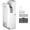 VEVOR Seche-Mains Automatique 2000W Seche Main Air Pulse Electrique Commercial ABS Super Puissant Filtration HEPA 43°C Moteur A Balais Carbone Pour Secher Sechage Mains Toilettes 290x220x685 Mm Blanc -Wenko || Grohe || HOMCOM Soldes 69342600 1