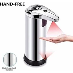 GDRHVFD Distributeur De Savon Automatique Avec Distributeur De Savon Sans Contact En Acier Inoxydable Avec Capteur De Mouvement Infrarouge Socle étanche Interrupteur Réglable -Wenko || Grohe || HOMCOM Soldes 69610596 4