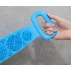 GP Serviette De Bain En Silicone Brosse Exfoliante Améliore La Circulation Sanguine Réduction De La Cellulite Brosse De Massage Douche 70 Cm Bleu -Wenko || Grohe || HOMCOM Soldes 70542392 3
