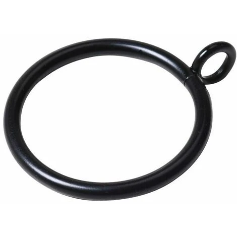 40 Anneaux De Rideaux Noirs Avec œillets Pour Tringles à Rideaux (anneaux De Rideaux De 1,5 "(environ 3,8 Cm)) 7 40 Anneaux De Rideaux Noirs Avec œillets Pour Tringles à Rideaux (anneaux De Rideaux De 1,5 "(environ 3,8 Cm)) – Image 5