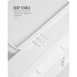 Organisateurs De Panier D'armoire De Cuisine,Glissez Les Tiroirs De Rangement En Plastique,sous L'évier,organisateur Du Meuble, Tiroir Coulissant Pour Cuisine,salle De Bain Undersink(blanc) -Wenko || Grohe || HOMCOM Soldes 71066985 4