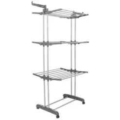 KotiCidsin Séchoir à Linge étendoir Pliable Ailes Latérales Sur 3 Niveaux