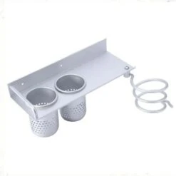 Porte Sèche-Cheveux Porte Serviette Salle De Bain Support à Sèche-cheveux Support à Peigne Support Brosse à Dent -Wenko || Grohe || HOMCOM Soldes 72307158 3