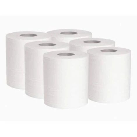 DSTOCK60 - 6 MAXI ROULEAUX DE PAPIER ESSUIE-TOUT LISSE / ESSUIE-MAINS ECO - DEVIDAGE CENTRAL ET LATERAL - BOBINES DE 300 M PURE OUATE - 1 PLI EPAIS ET RESISTANT - Blanc 3 DSTOCK60 - 6 MAXI ROULEAUX DE PAPIER ESSUIE-TOUT LISSE / ESSUIE-MAINS ECO - DEVIDAGE CENTRAL ET LATERAL - BOBINES DE 300 M PURE OUATE - 1 PLI EPAIS ET RESISTANT - Blanc