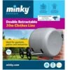 MINKY Séchoir A Linge Enrouleur Mural 2x 15 M -Wenko || Grohe || HOMCOM Soldes 73837449 1
