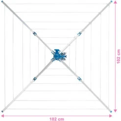 Etendoir à Linge Avec Pied - Séchoir à Linges, Cordes à Linges, Etendoir D´extérieur -Wenko || Grohe || HOMCOM Soldes 7514612 5