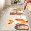 SEENLIN Tapis De Jeu Bébé Tapis Enfant Chambre Lavable Antidérapant 80x160cm - Renard -Wenko || Grohe || HOMCOM Soldes 75460690 1