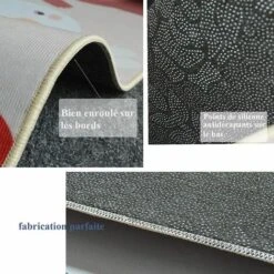 SEENLIN Tapis De Jeu Bébé Tapis Enfant Chambre Lavable Antidérapant 80x160cm - Renard -Wenko || Grohe || HOMCOM Soldes 75460690 3