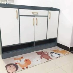 SEENLIN Tapis De Jeu Bébé Tapis Enfant Chambre Lavable Antidérapant 80x160cm - Renard -Wenko || Grohe || HOMCOM Soldes 75460690 4