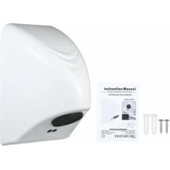 SEENLIN Automatique Commercial Seche-Mains Electrique 600W Mains Seche-Main Menage Dispositif De Sechage Salle De Bain Chaud Vent Main Ventilateur Couvercle En Plastique -Wenko || Grohe || HOMCOM Soldes 75562187 3