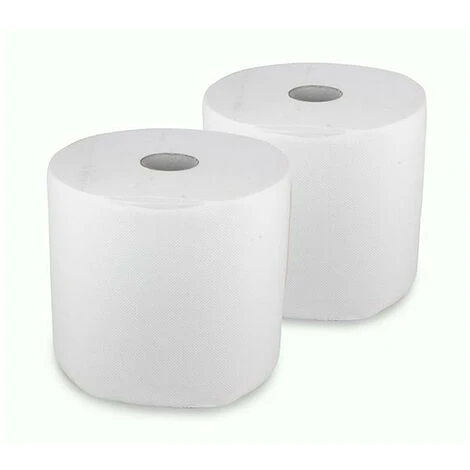 Rouleau D'Essuie Tout Micro Gaufré 2 Plis - Blanc (Vendu Par Lot De 2, Tarif à 3 Rouleau D'Essuie Tout Micro Gaufré 2 Plis - Blanc (Vendu Par Lot De 2, Tarif à