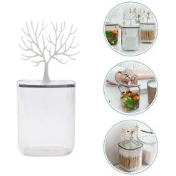 Boîte De Coton-tige 1 Pièces Pour La Décoration De La Maison 7 Boîte De Coton-tige 1 Pièces Pour La Décoration De La Maison -Wenko || Grohe || HOMCOM Soldes 77342862 3