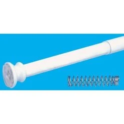 Cadre De Rideau De Douche Extensible 140-260 Diamètre Mm.25 Support De Salle De Bain Blanc - Salon -Wenko || Grohe || HOMCOM Soldes 77519143 3