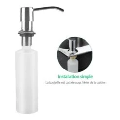 300 Ml Sous L'évier De Cuisine Distributeur De Savon Bouteille De Pompe à Liquide à Main Installation Facile Pour évier De Salle De Bain -Wenko || Grohe || HOMCOM Soldes 77854775 3