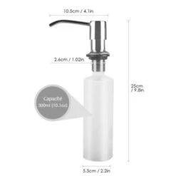 300 Ml Sous L'évier De Cuisine Distributeur De Savon Bouteille De Pompe à Liquide à Main Installation Facile Pour évier De Salle De Bain -Wenko || Grohe || HOMCOM Soldes 77854775 4