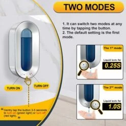 Blue Dream Distributeur De Savon Automatique 700ML Avec Capteur Distributeur Savon Sans Contact Mural Distributeur Désinfectant -Wenko || Grohe || HOMCOM Soldes 77877882 3