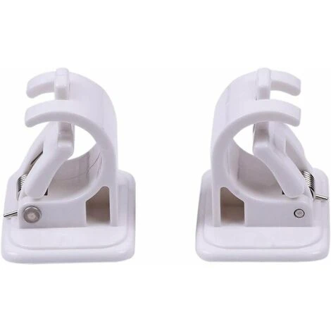 E 4 Pièces Support De Fixation Pour Tringle à Rideaux, Crochets Muraux Auto-adhésifs, Tringle à Serviette, Support Mural, Fixations Sans Perçage Tige Support Pour Rideau Canne, Cuisine, Chambre 4 E 4 Pièces Support De Fixation Pour Tringle à Rideaux, Crochets Muraux Auto-adhésifs, Tringle à Serviette, Support Mural, Fixations Sans Perçage Tige Support Pour Rideau Canne, Cuisine, Chambre – Image 2