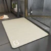 Tapis De Bain Diatomit Absorbant Séchage Rapide Antidérapant Beige-60x90cm -Wenko || Grohe || HOMCOM Soldes 80386969 1