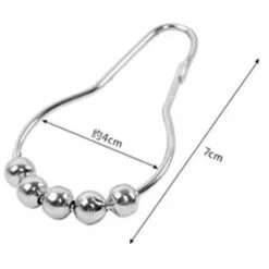 Anneaux De Rideaux Douche Avec Crochet En Métal – Anneau Circulaire Ouvrable Pour Rideaux -Wenko || Grohe || HOMCOM Soldes 80709924 3