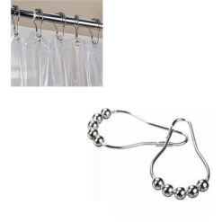 Anneaux De Rideaux Douche Avec Crochet En Métal – Anneau Circulaire Ouvrable Pour Rideaux -Wenko || Grohe || HOMCOM Soldes 80709924 4