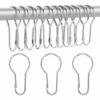 40 Pack Anneaux De Rideau De Douche Crochets Suspendus Pour Tri Et Organisation -Wenko || Grohe || HOMCOM Soldes 80868517 1