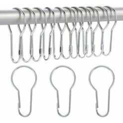 40 Pack Anneaux De Rideau De Douche Crochets Suspendus Pour Tri Et Organisation