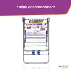 Étendoir à Linge Inox Avec Porte Cintres -Wenko || Grohe || HOMCOM Soldes 8336 3